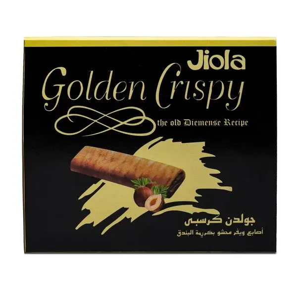 جولدن كرسبى ويفر محشو بكريمه البندق - 1 علبه