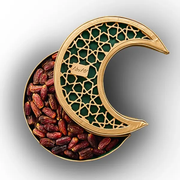 علبة تمر هلال فاخر