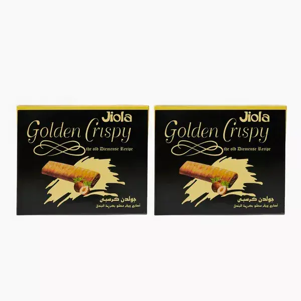 Golden Crispy Wafer Stuffed With Hazelnut Cream (2 Box Offer)