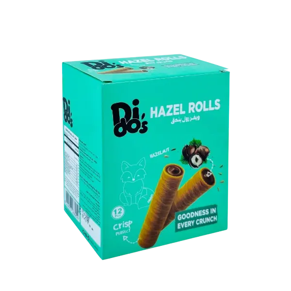 Waffer Rolls Hazelnut - 12 Pieces